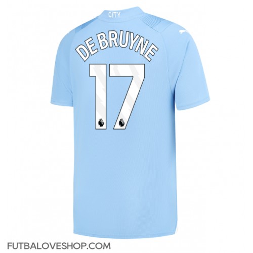 Dres Manchester City Kevin De Bruyne #17 Domáci 2023-24 Krátky Rukáv